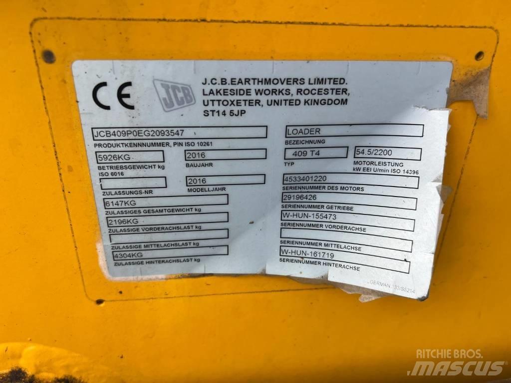 JCB 409 Agri shovel 輪胎式裝載機
