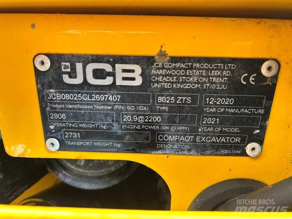 JCB 8025 小型挖土機/掘鑿機<7t(小型挖掘機)