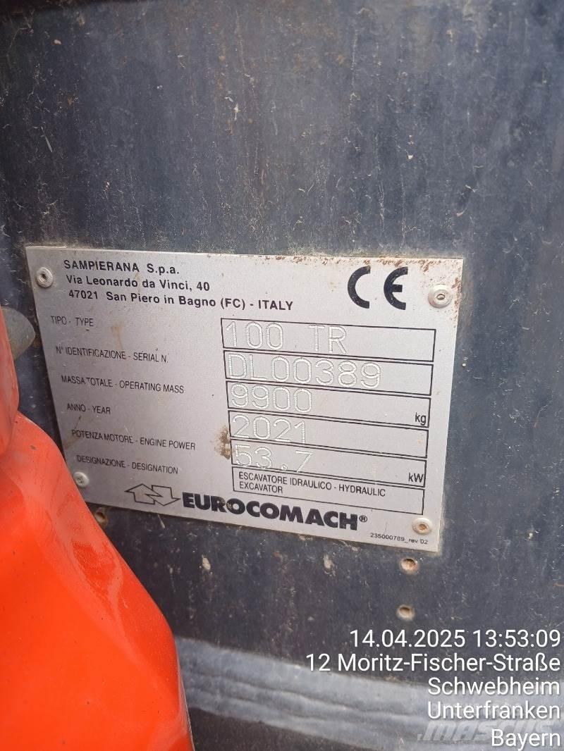 Eurocomach 100TR 小型挖土機/掘鑿機<7t(小型挖掘機)