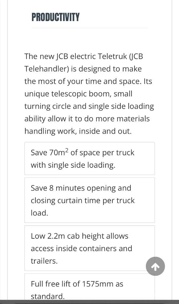 JCB 30-19 E 電動堆高機