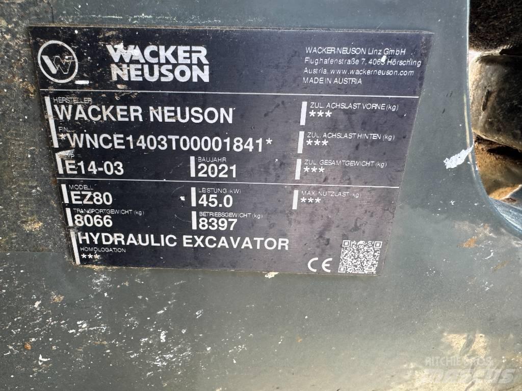 Wacker Neuson EZ80 履帶式 挖土機/掘鑿機/挖掘機