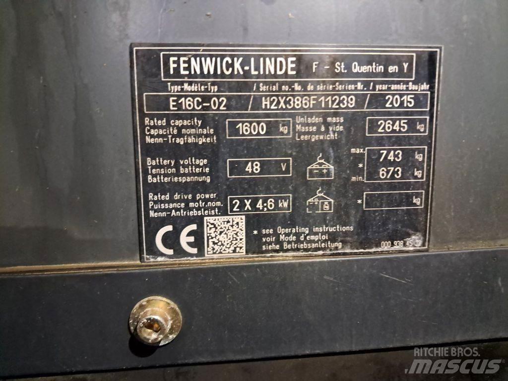 Linde E16C-02 電動堆高機