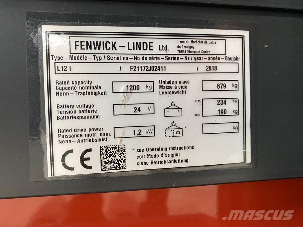 Linde L12 I 行走控制式堆積機
