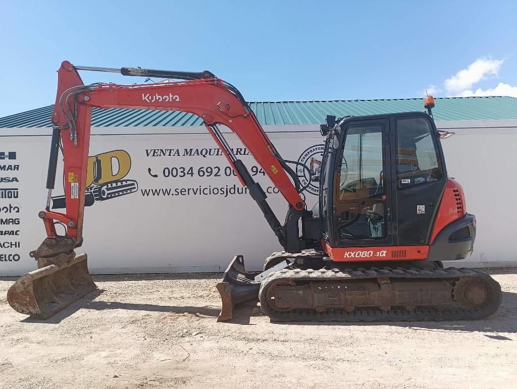 Kubota KX080-4a 挖土機/掘鑿機/挖掘機
