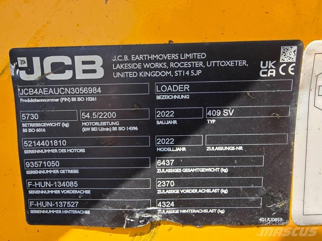JCB 409SV 輪胎式裝載機