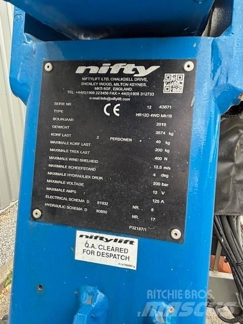 Niftylift HR12 D 曲臂高空作業車