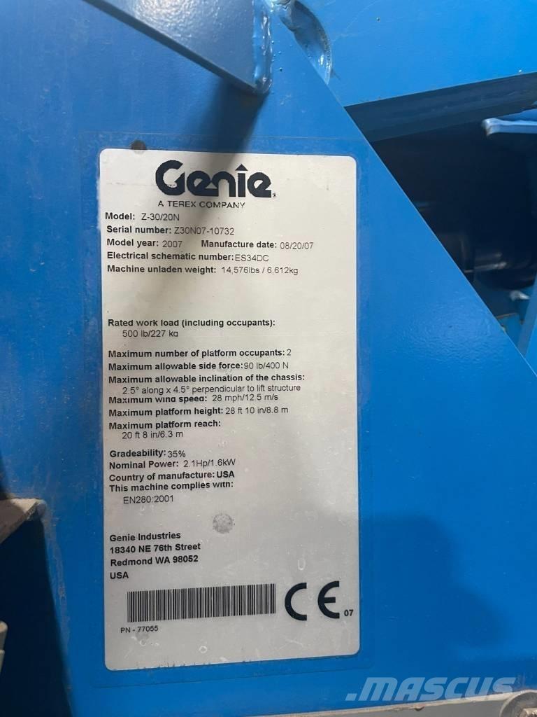 Genie Z 30/20 N RJ 曲臂高空作業車