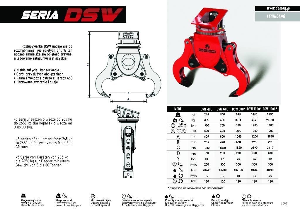  DEMOQ DSW800 木材分離器和切割機
