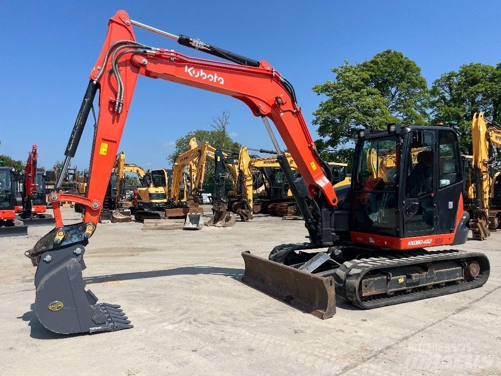Kubota KX 080-4 中型挖土機/掘鑿機/挖掘機 7t-12t