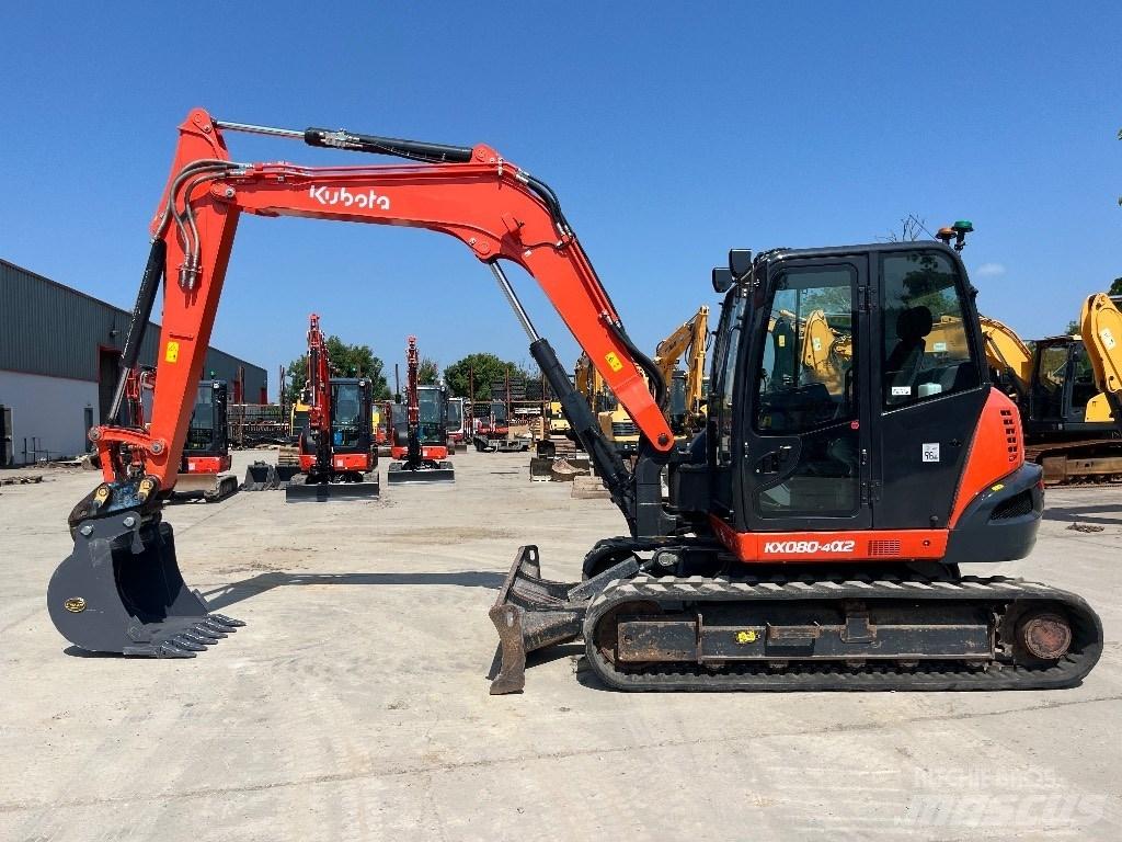 Kubota KX 080-4 中型挖土機/掘鑿機/挖掘機 7t-12t