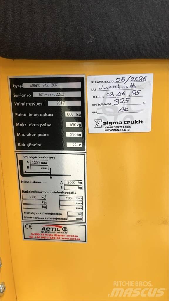 Abeko SAR 30 N 低架升降機