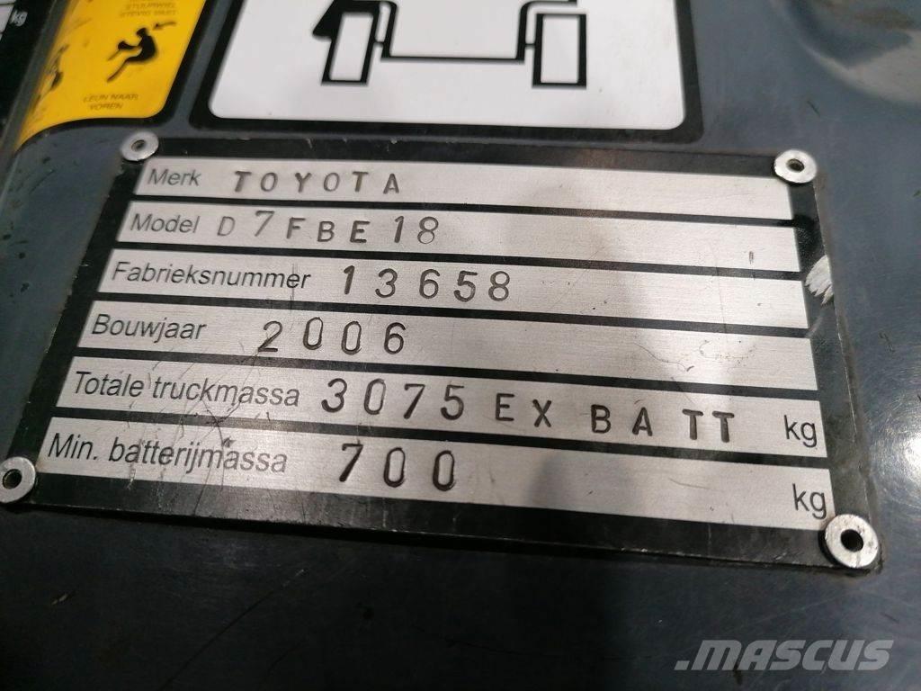 Toyota 7FBEF18 電動堆高機