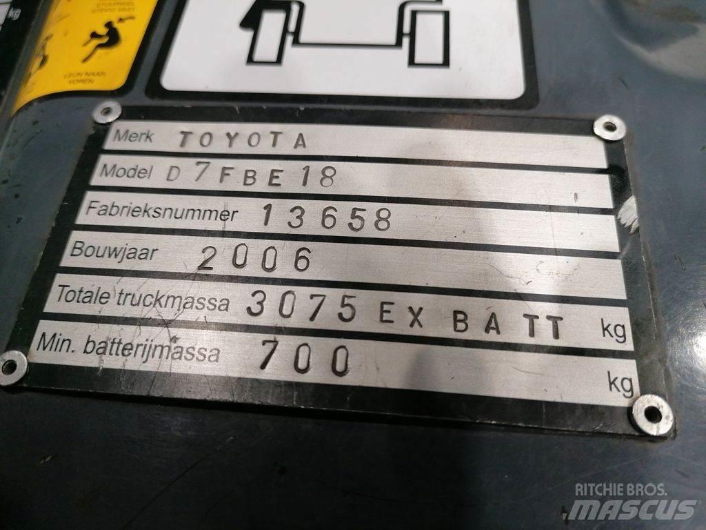 Toyota 7FBEF18 電動堆高機