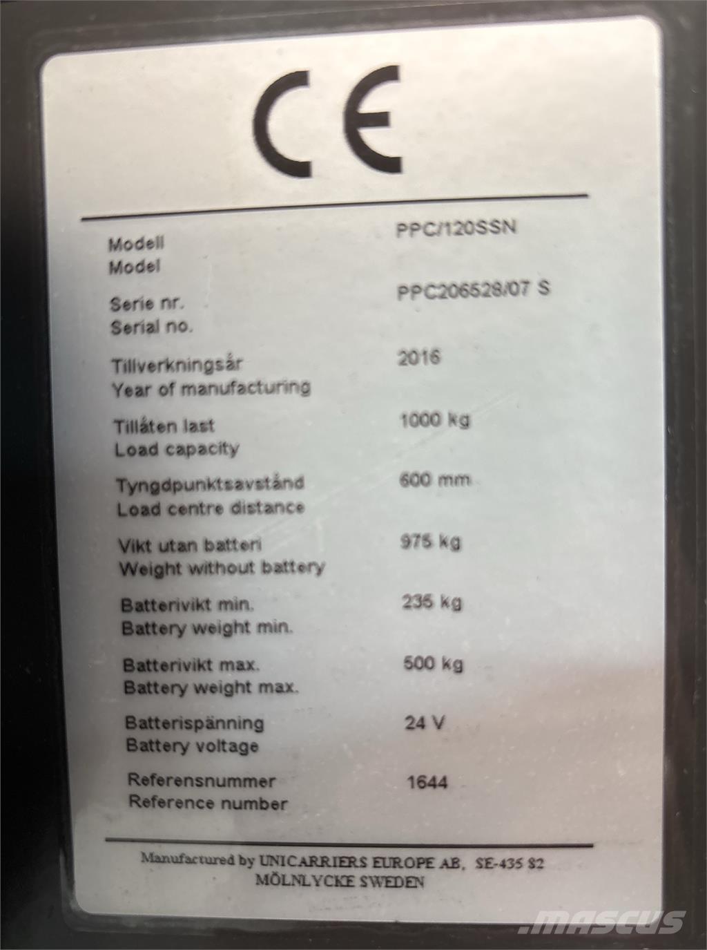 Atlet PPC120 低架裝載機