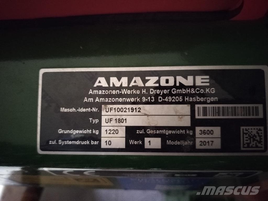 Amazone UF 1801 承載式噴霧機