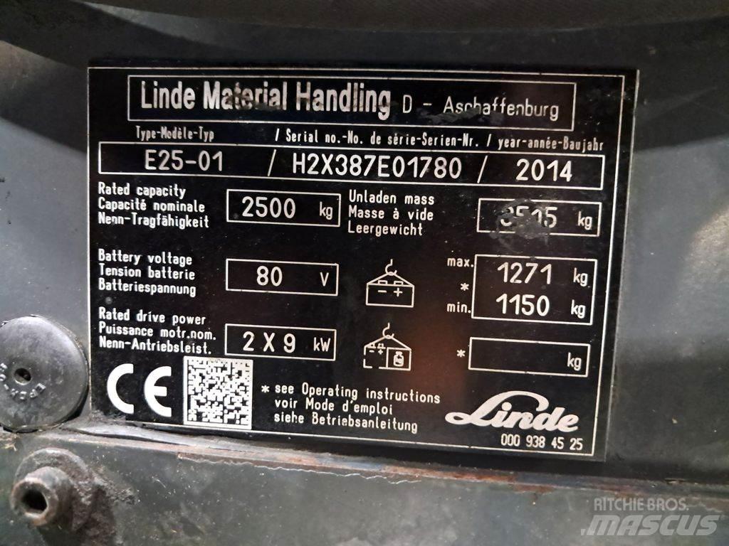 Linde E25-01 電動堆高機