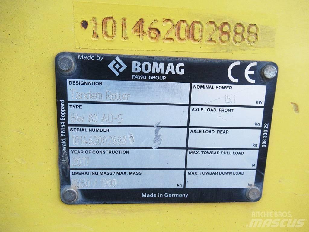Bomag BW 80 AD-5 雙輪滾壓機