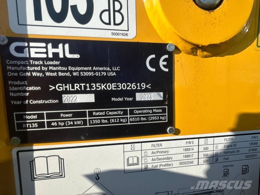 Gehl RT135 滑移轉向裝載機