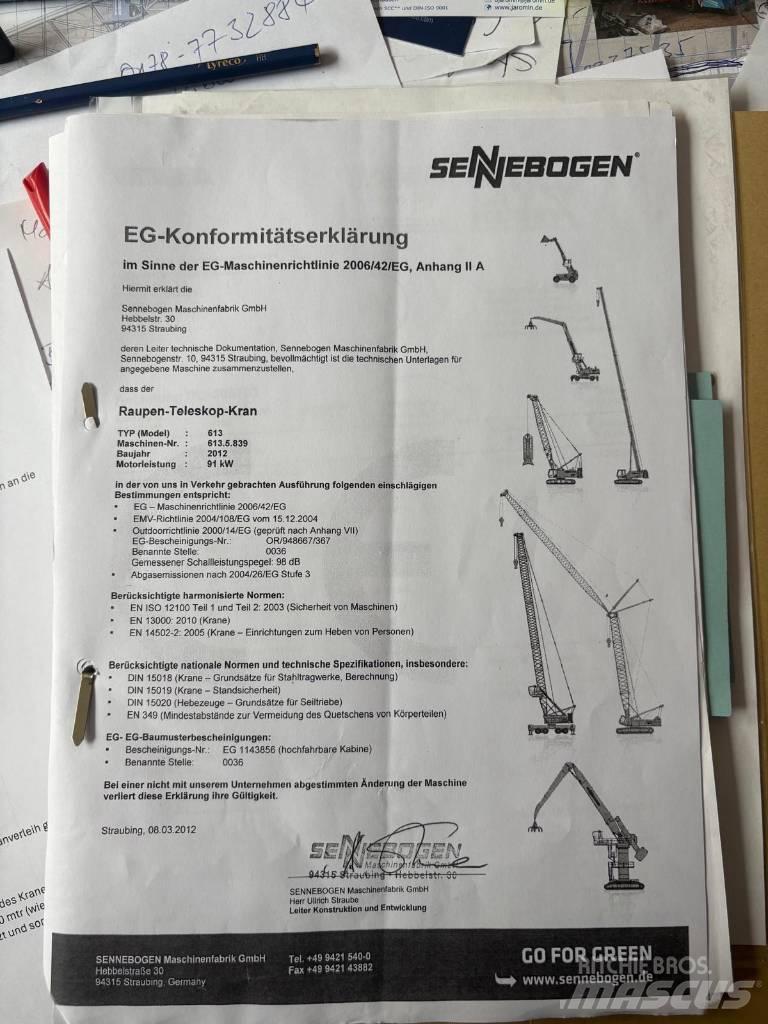 Sennebogen 613 R 履帶式起重機