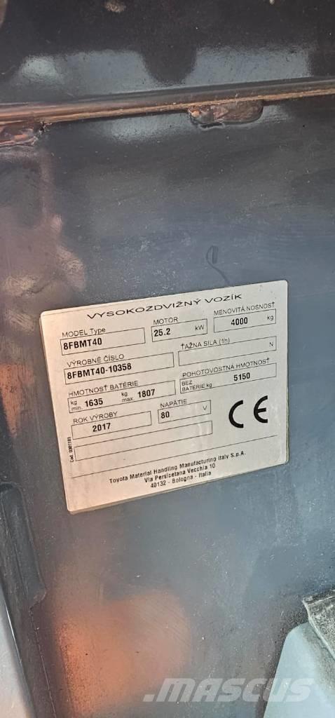 Toyota 8FBMT40 電動堆高機