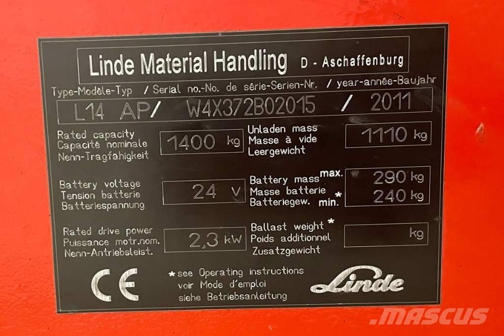 Linde L 14 自走式堆積機