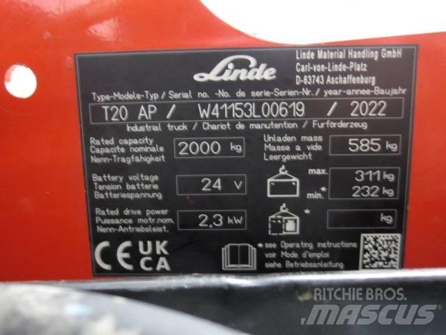 Linde T20AP 平台型低架升降機