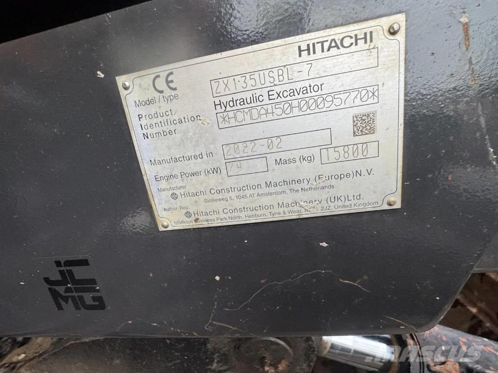Hitachi ZX 135 US-7 履帶式 挖土機/掘鑿機/挖掘機