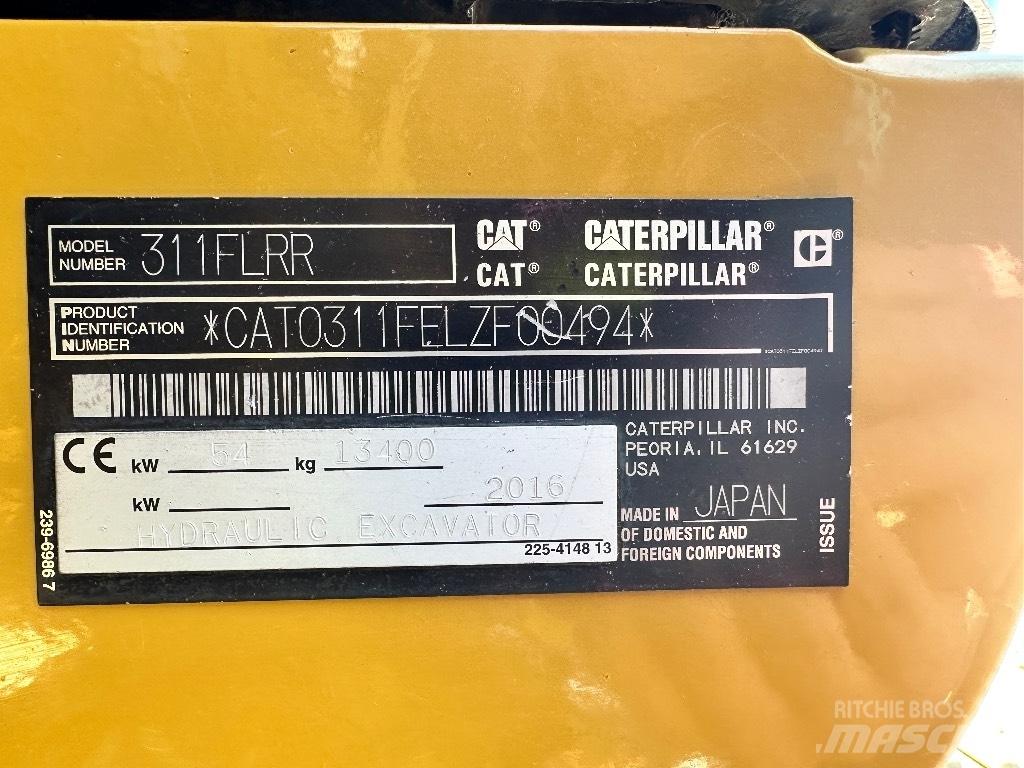 CAT 311 F LRR 履帶式 挖土機/掘鑿機/挖掘機