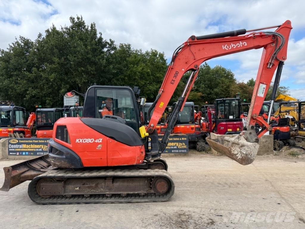 Kubota KX 080-4 中型挖土機/掘鑿機/挖掘機 7t-12t