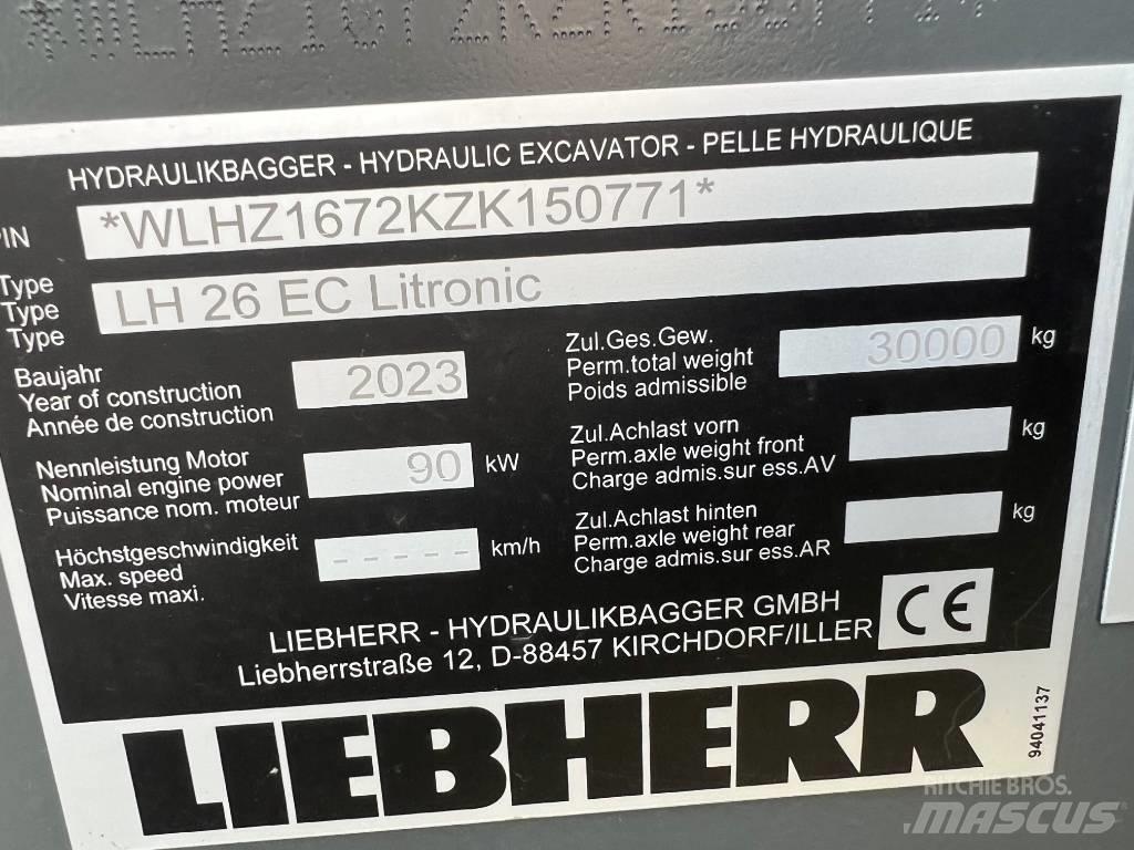 Liebherr LH26 EC 履帶式 挖土機/掘鑿機/挖掘機