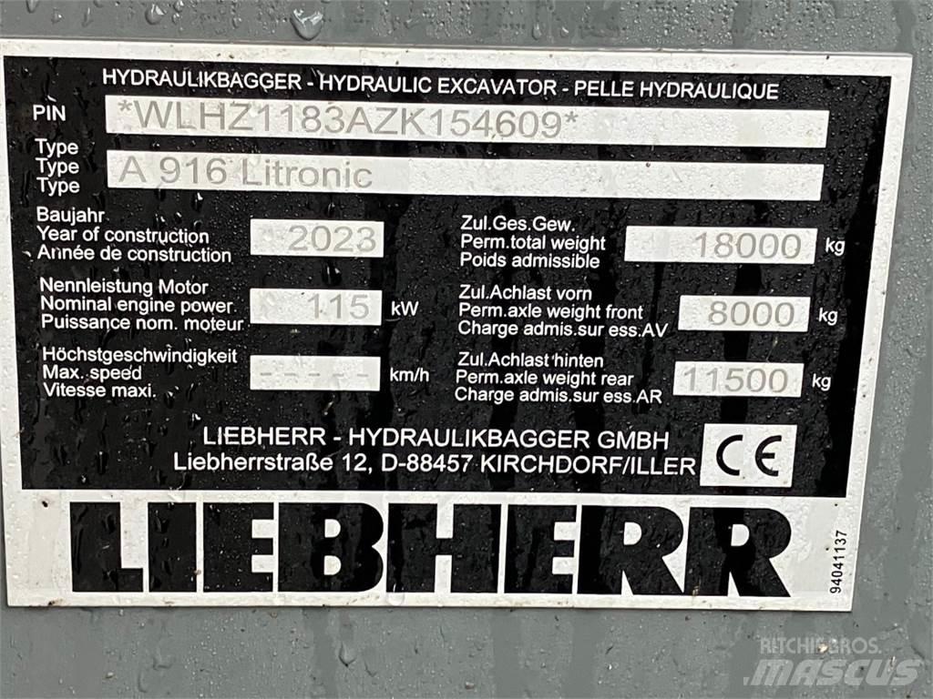 Liebherr A916 旋轉式挖土機/掘鑿機/挖掘機