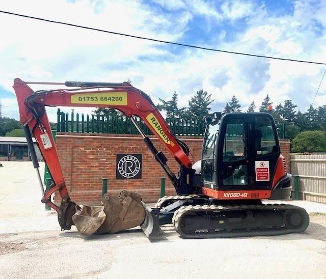 Kubota KX 080-4 中型挖土機/掘鑿機/挖掘機 7t-12t