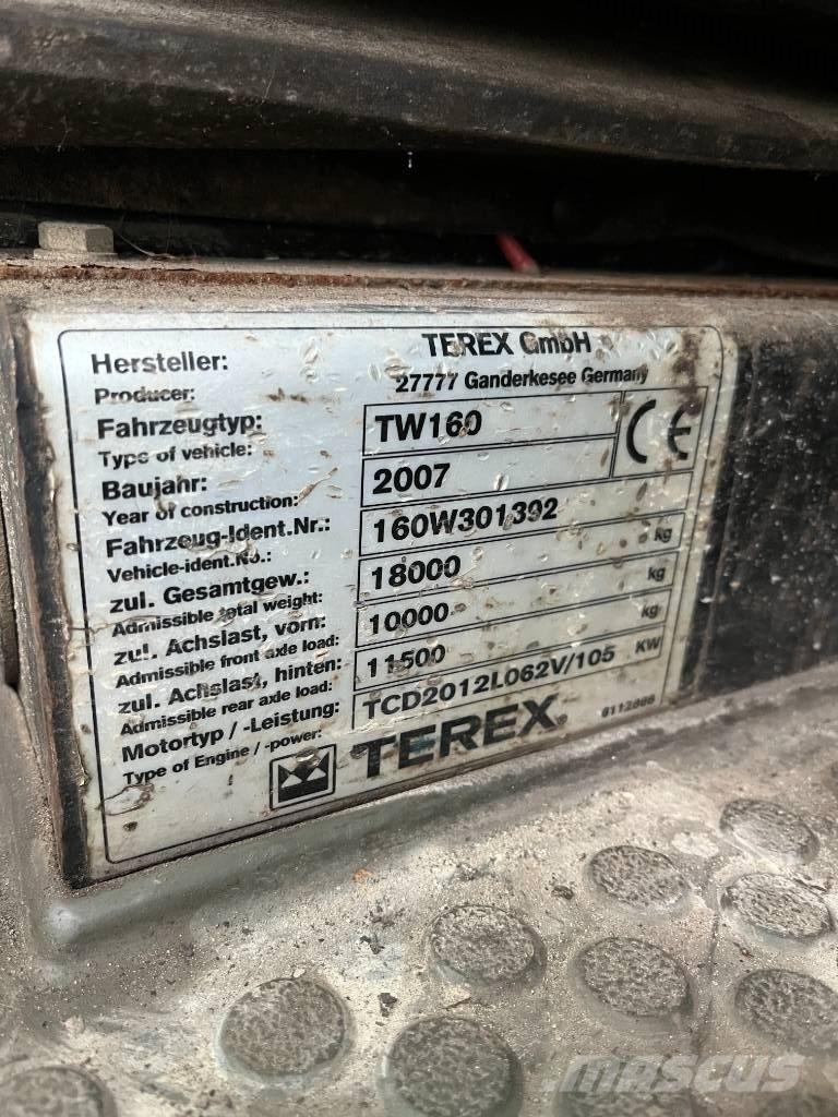 Terex TW 160 旋轉式挖土機/掘鑿機/挖掘機