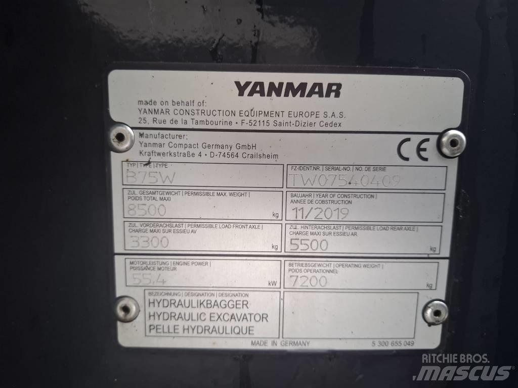 Yanmar B 75 W 旋轉式挖土機/掘鑿機/挖掘機