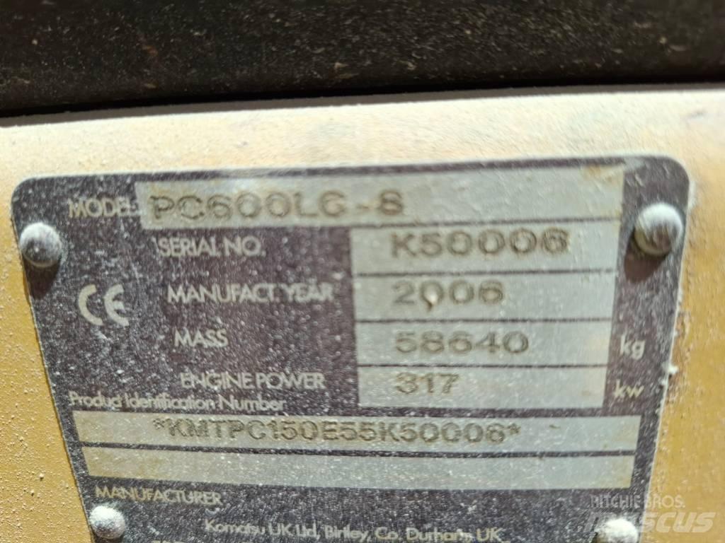 Komatsu PC 600 LC-8 履帶式 挖土機/掘鑿機/挖掘機