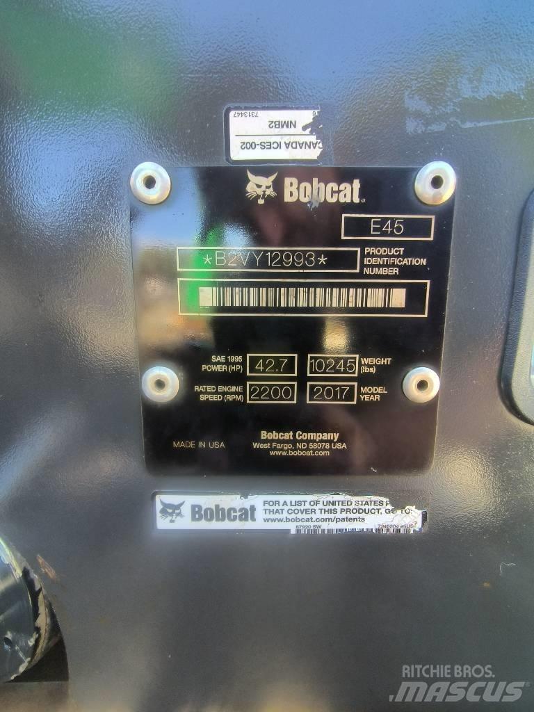 Bobcat E 45 小型挖土機/掘鑿機<7t(小型挖掘機)