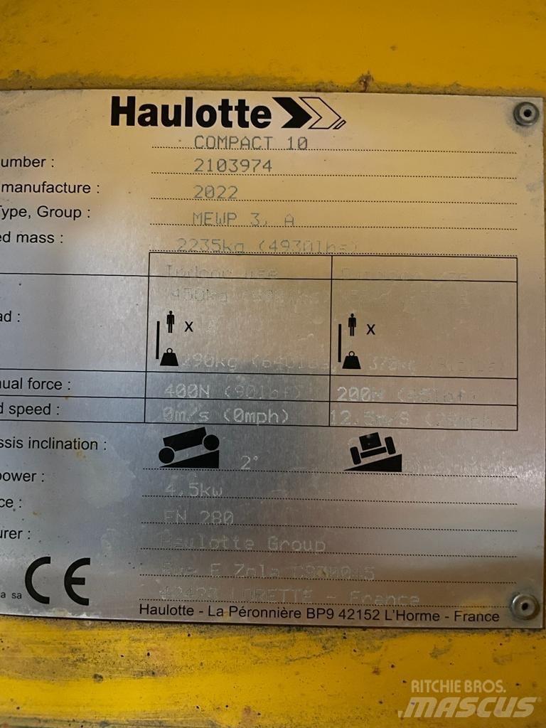 Haulotte Compact 10 剪式升降機