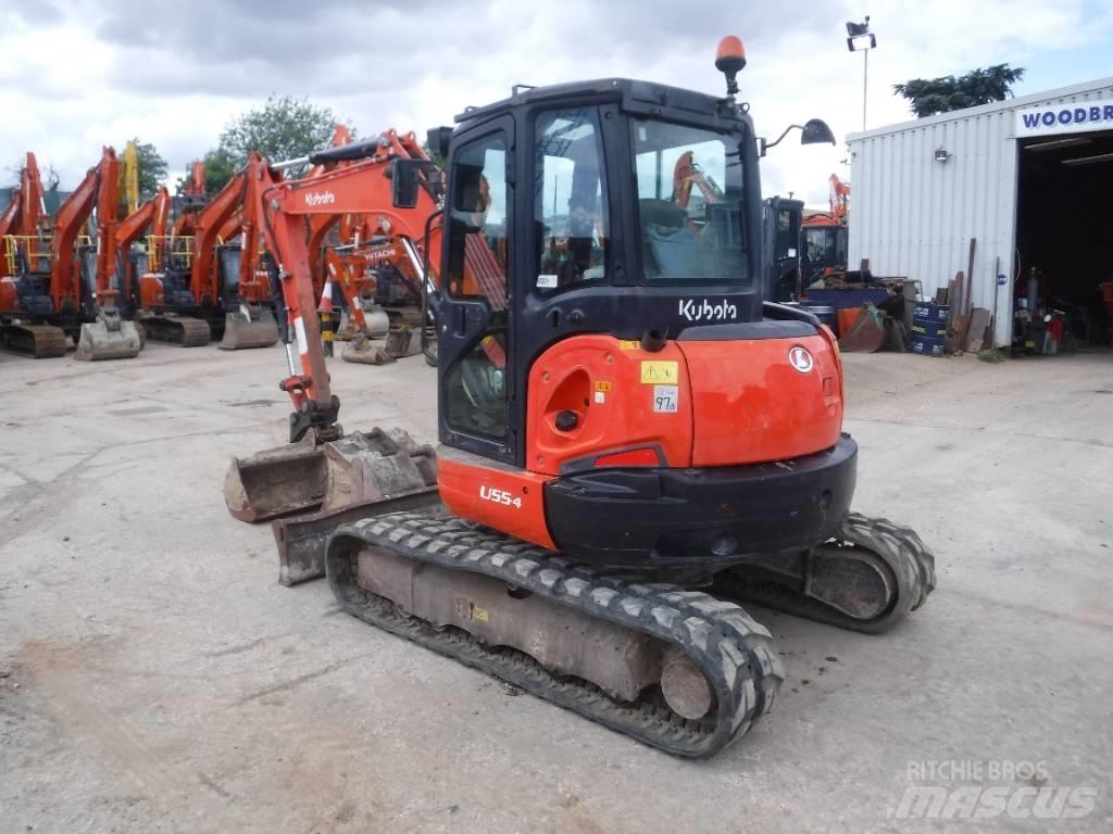 Kubota U 55-4 小型挖土機/掘鑿機<7t(小型挖掘機)