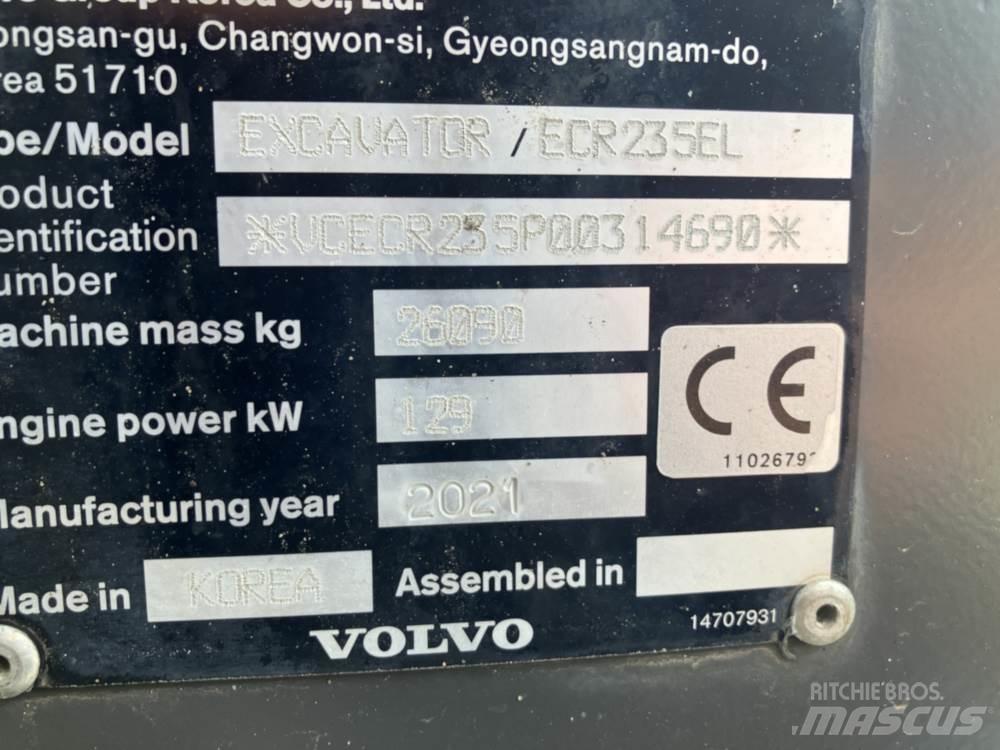 Volvo ECR235EL 履帶式 挖土機/掘鑿機/挖掘機