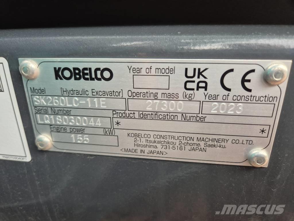 Kobelco SK260LC-11E 履帶式 挖土機/掘鑿機/挖掘機