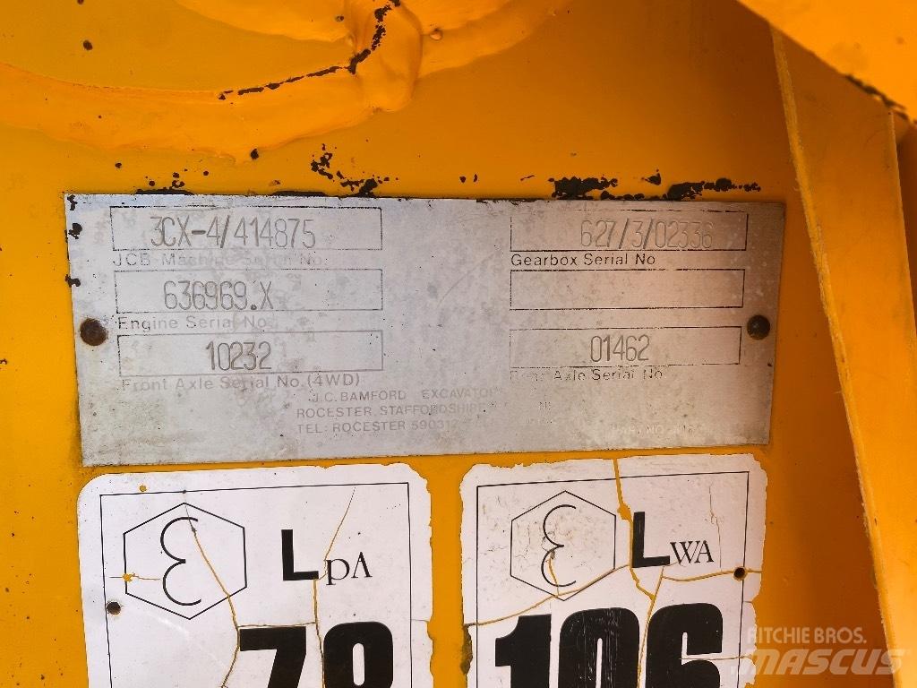 JCB 3 CX 反鏟裝載機