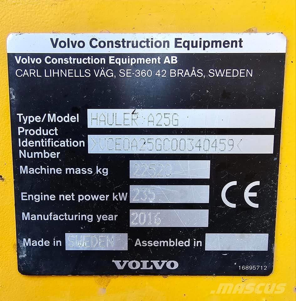 Volvo A 25 G 鉸接式起吊車