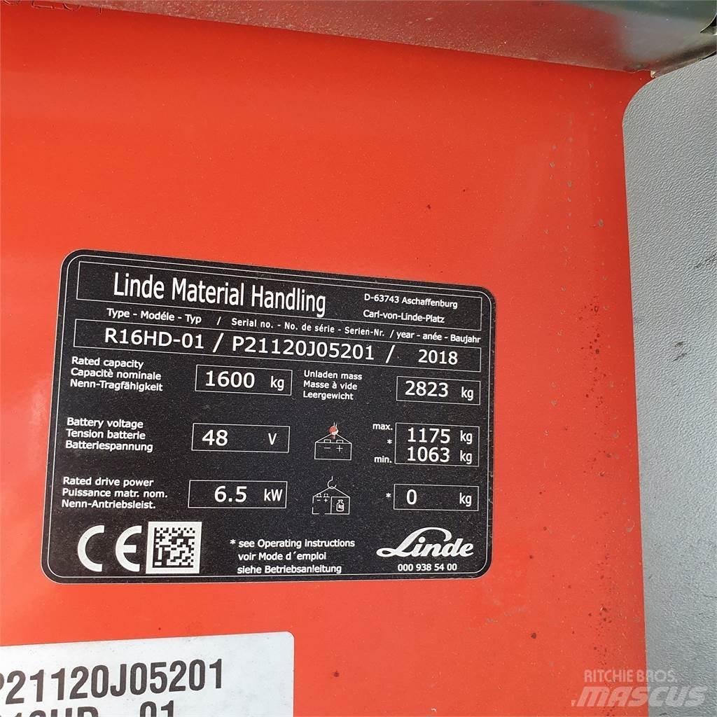 Linde R16HD 前伸式堆高機(叉車)
