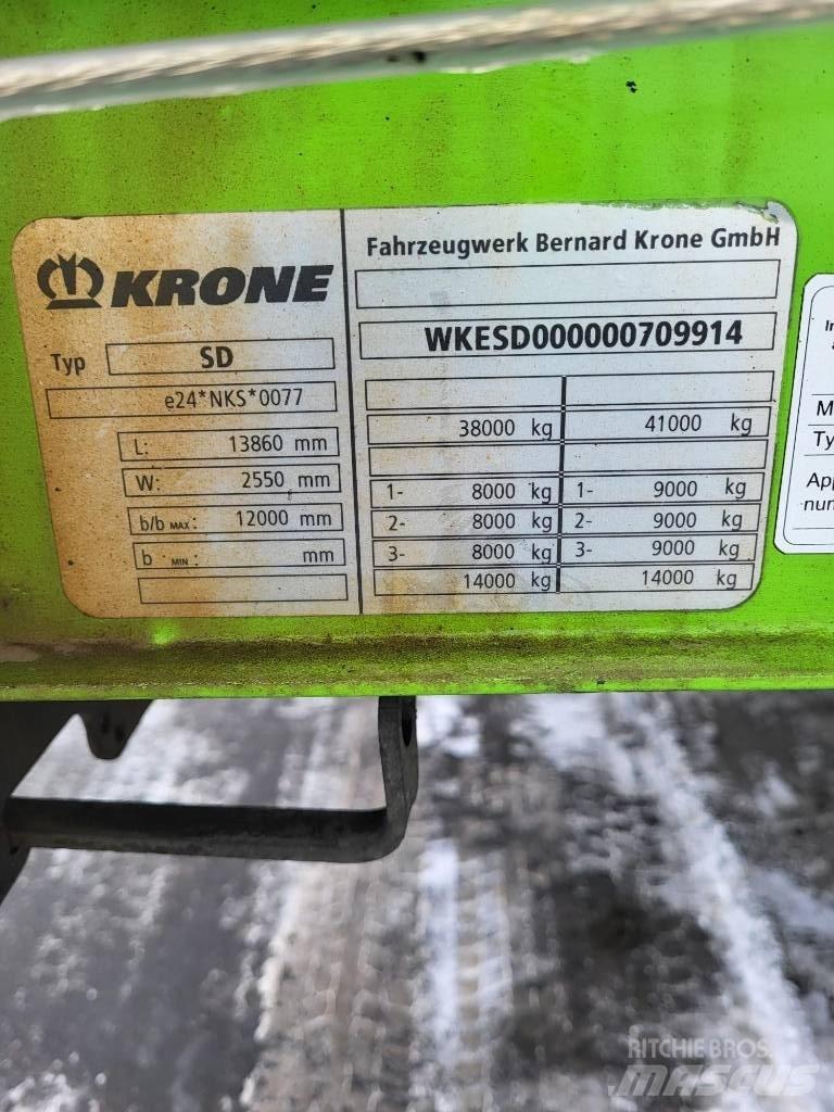 Krone SD 篷布半拖車