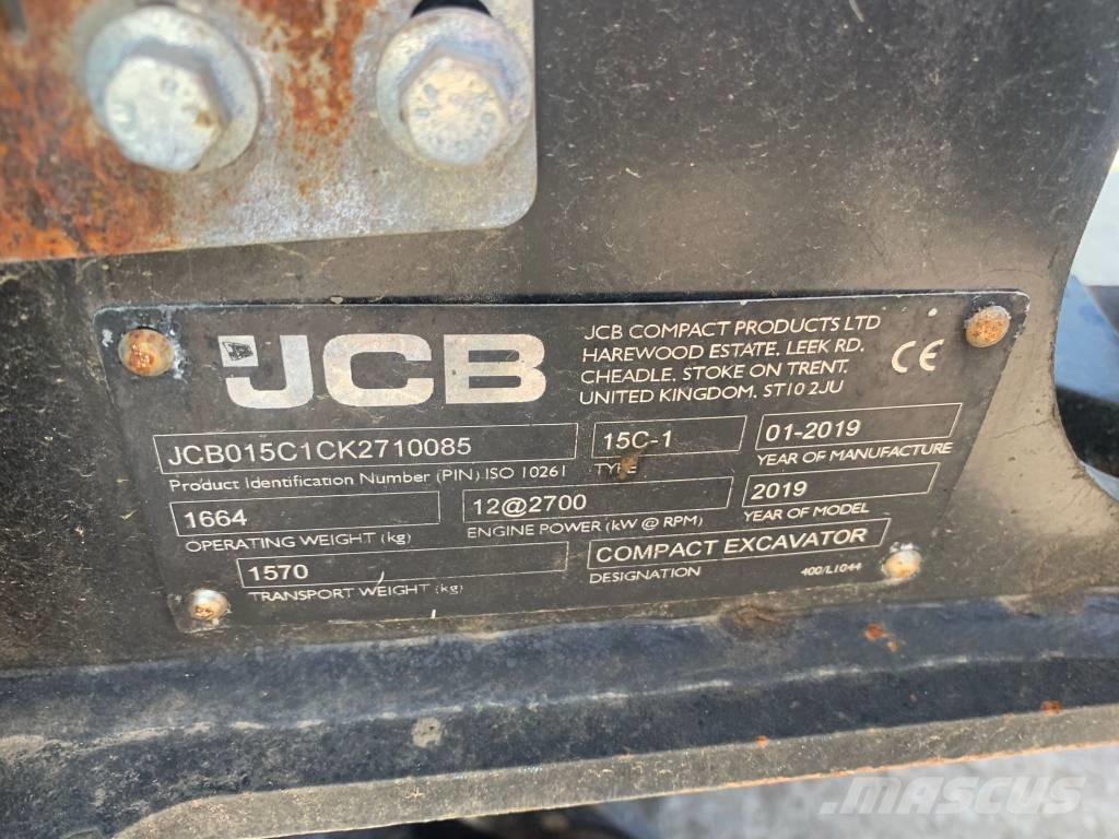 JCB 15 C-1 小型挖土機/掘鑿機<7t(小型挖掘機)