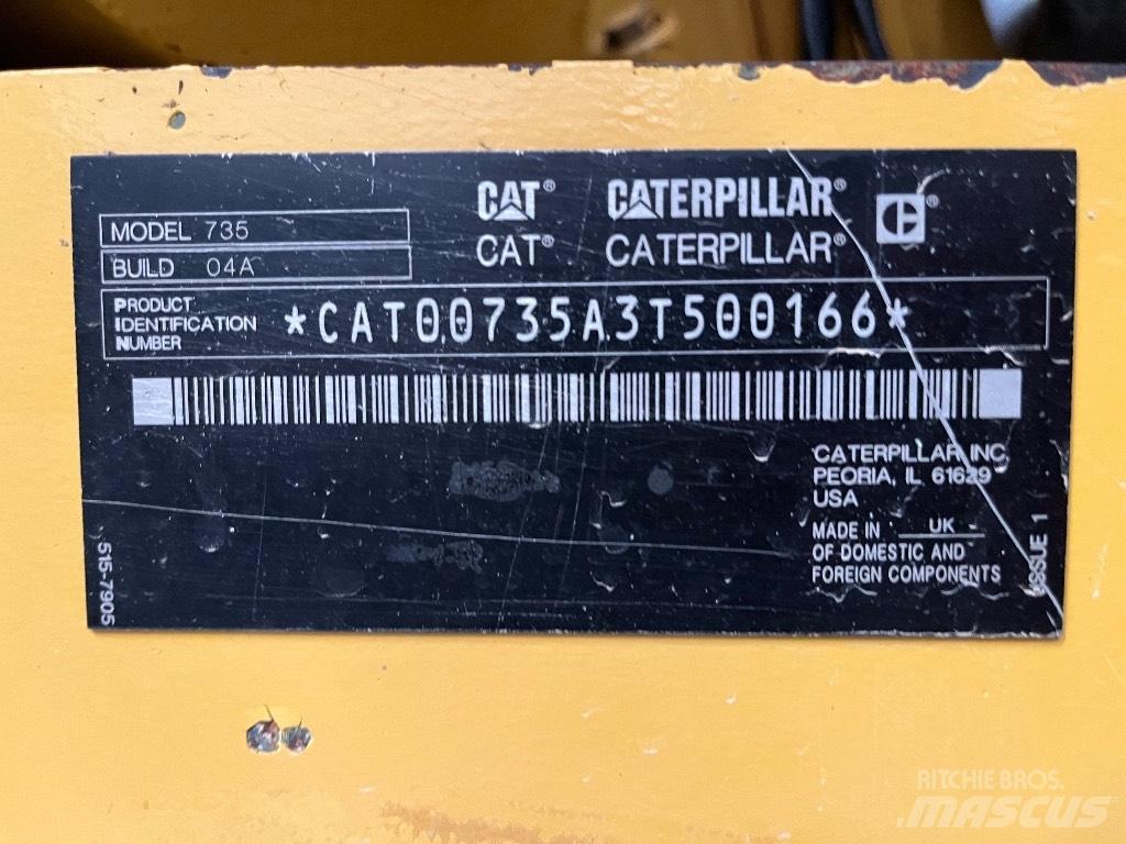 CAT 735 鉸接式起吊車