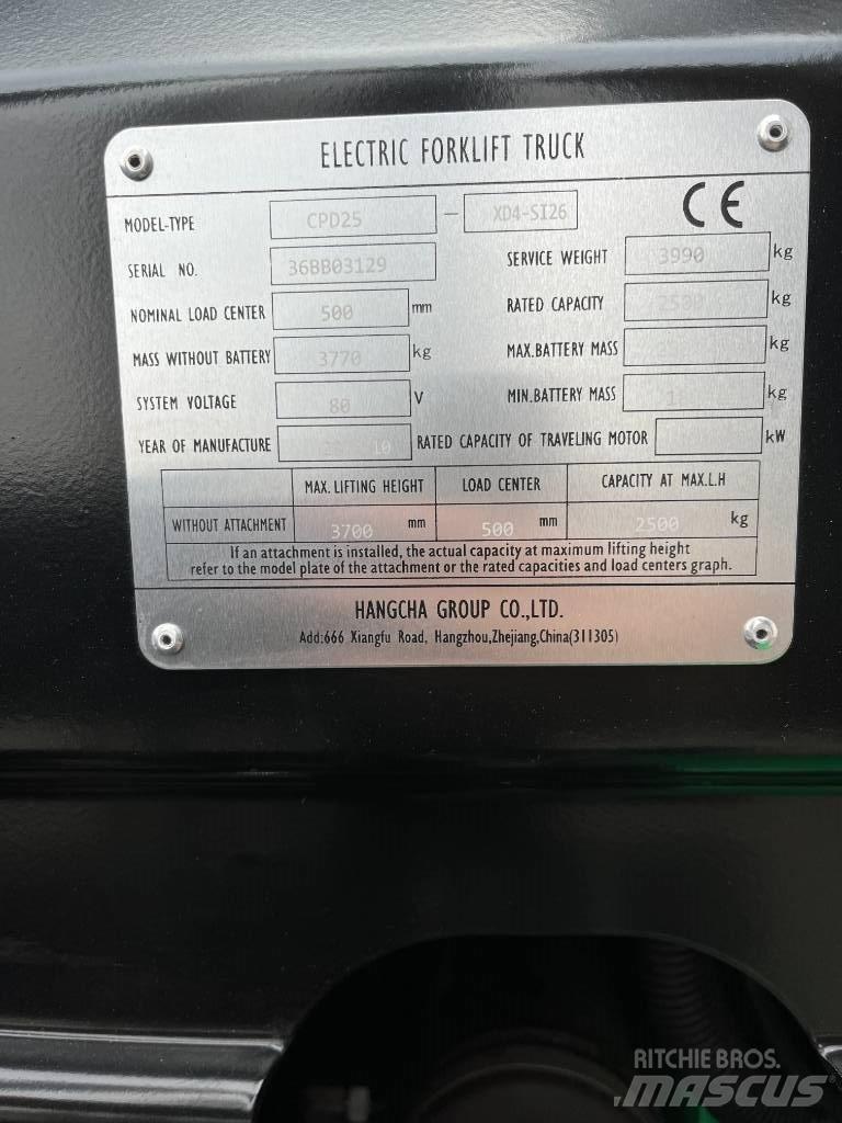 Hangcha CPD 25 電動堆高機