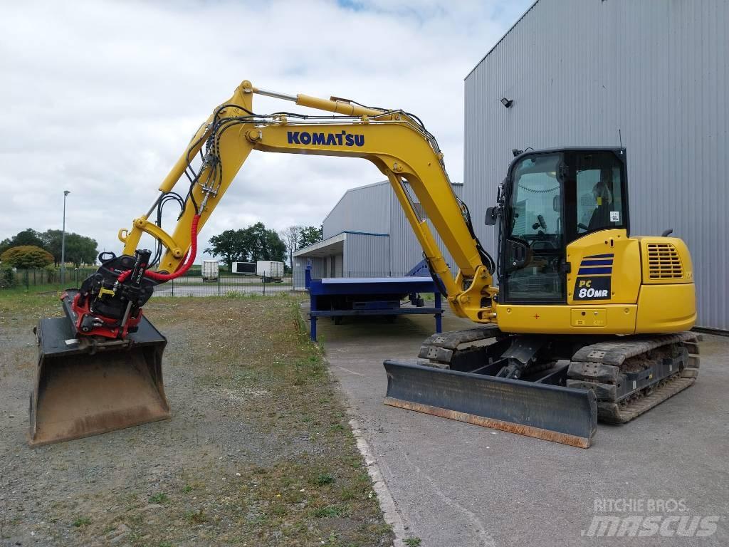 Komatsu PC80MR-5 中型挖土機/掘鑿機/挖掘機 7t-12t