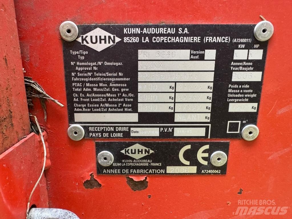 Kuhn Primor 3560 草捆撕碎機、切割機、拆袋機