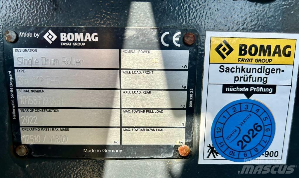 Bomag BW 213 D-5 其他滾壓機
